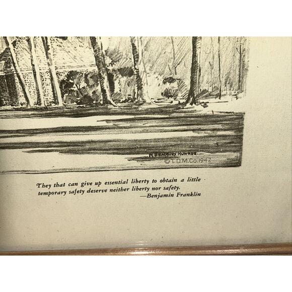 Independence Hall M Bradbury Hunmer Philadelphia PA T.D.M. Co 1942 - Picture 9 of 16